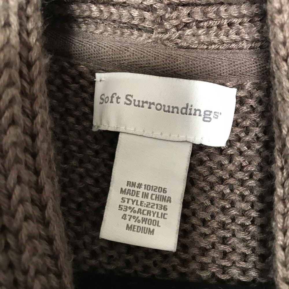 Soft Surroundings Country Weekend Sweater Medium